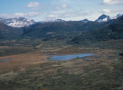 Пейзаж на национален резерват за диви животни на полуостров Аляска