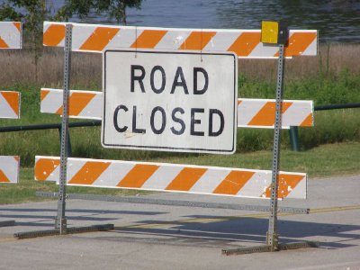 Estrada fechada