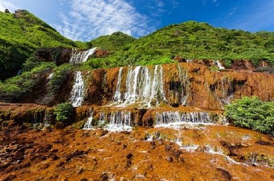 Jinguashi gyllene vattenfall, Taiwan