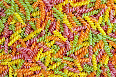 Colored Pasta texture background jigsaw puzzle