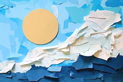 Blue Sky Paper Art jigsaw puzzle