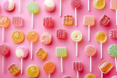 Lollipop gelé och gummi