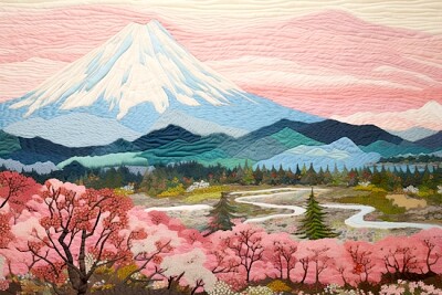 Fuji Mountain Painting