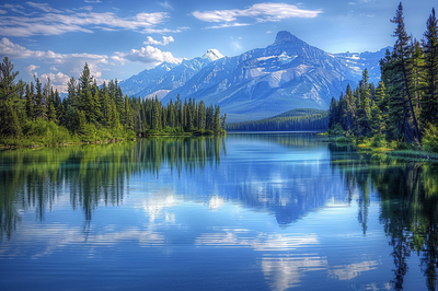 Serene Mountain Lake