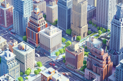 A Bustling Urban Cityscape