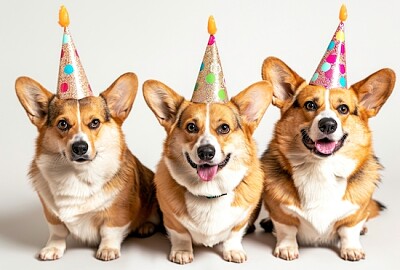 誕生日の犬