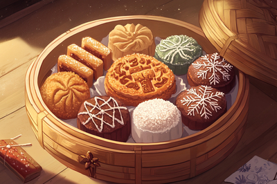 Dim sum de pan de jengibre