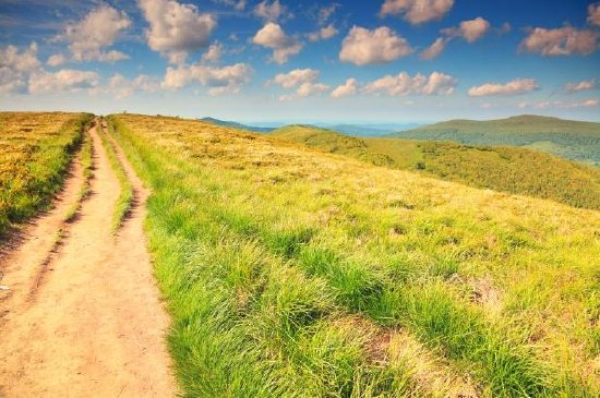 Mountain Hills Landscape Route, Bieszczady, Polen