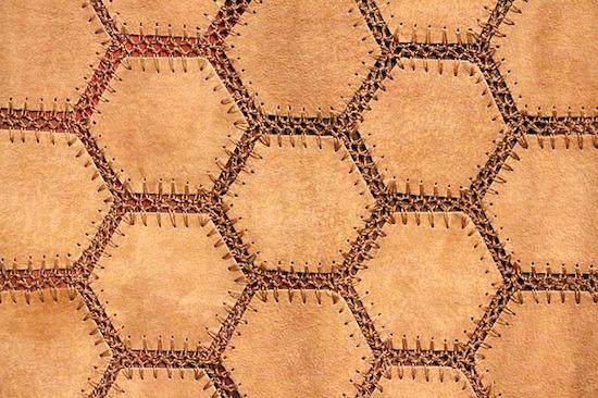 Hexagon Suede Fabric