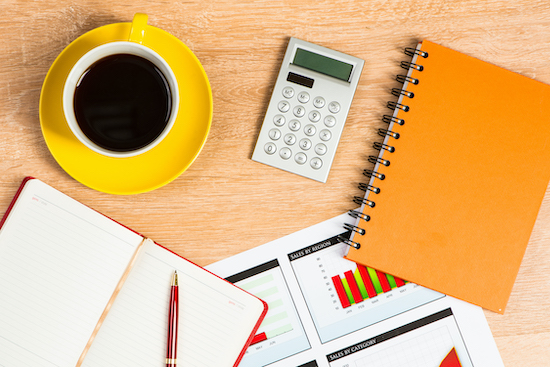 Table with Coffee and Notes