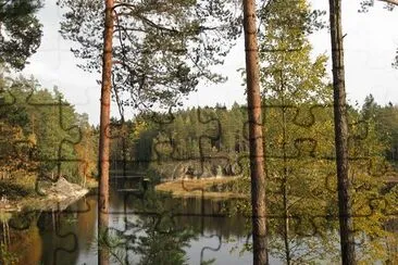 Lake Mustalampi, Finland jigsaw puzzle