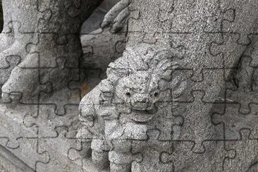 Chinese lion jigsaw puzzle