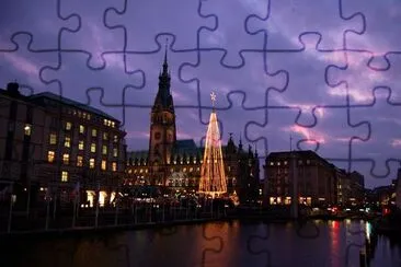 Christmas tree, Hamburg, Germany  jigsaw puzzle