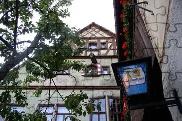 Hôtel vieux de 600 ans à Rothenburg, Allemagne