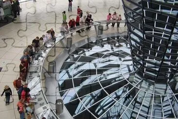 Verre Glaskuppel Reichstag, Berlin, Allemagne