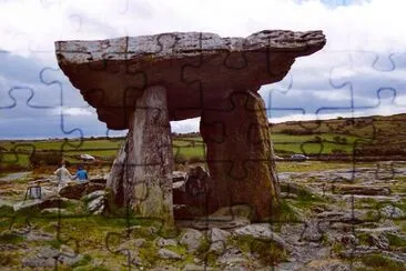 The Poulnabrone stone monument, the Hole of Sorrows, Ireland jigsaw puzzle