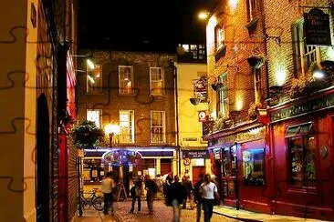 Dublin at night, Ireland jigsaw puzzle