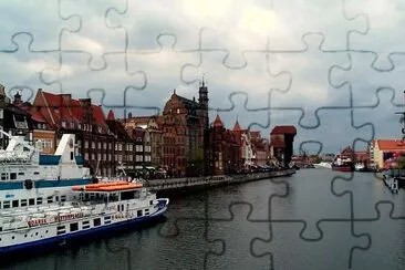 Motowa River, Gdansk, Poland jigsaw puzzle