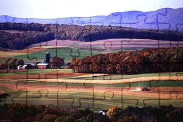 Farming near Klingerstown, Pennsylvania jigsaw puzzle