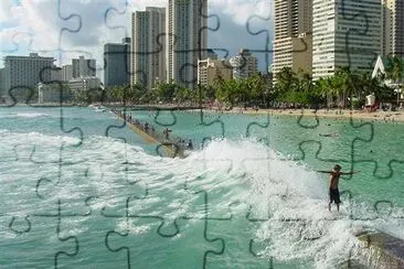 Waikiki Beach jigsaw puzzle