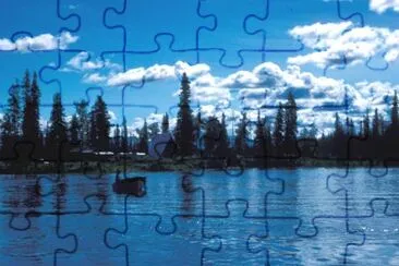 Boating on the Kenai River jigsaw puzzle