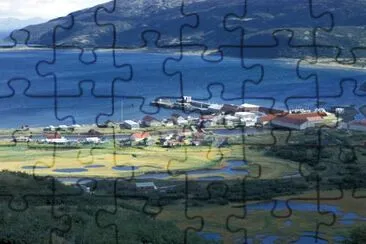 Chignik village in summer jigsaw puzzle