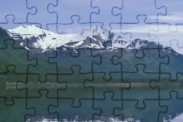 Karluk Lake and mountains jigsaw puzzle