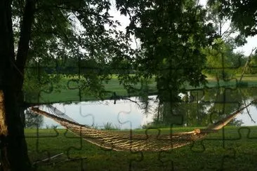 A hammock jigsaw puzzle