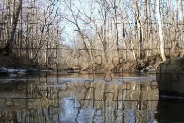 River at winter, Ohio jigsaw puzzle