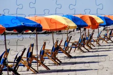 On the beach jigsaw puzzle