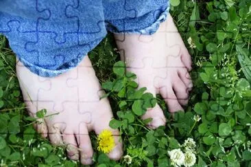 Barefoot jigsaw puzzle