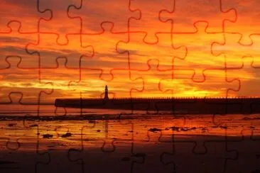 Pier on Sunrise jigsaw puzzle