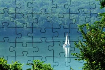 A Boat Sailing jigsaw puzzle