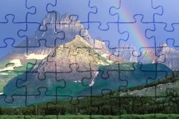 Swiftcurrent Lake, Montana, USA jigsaw puzzle