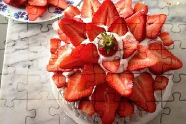 Strawberry jigsaw puzzle