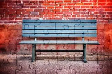 Blue Bench jigsaw puzzle