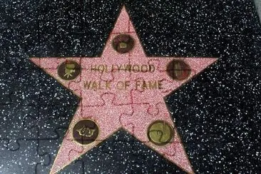 Hollywood walk of fame jigsaw puzzle