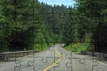 Winding road jigsaw puzzle