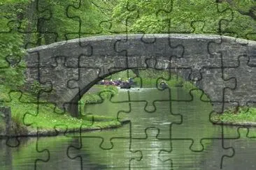 Bridge in the forest jigsaw puzzle