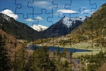 Lake and Mountains jigsaw puzzle