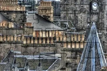 Chimneys, Edinburgh, Scotland jigsaw puzzle