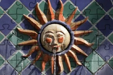 Sun Shaped Fountain jigsaw puzzle