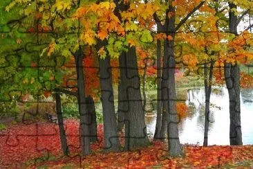 Autumn scene jigsaw puzzle