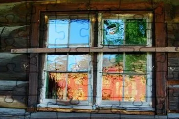 Log House Window jigsaw puzzle