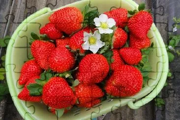 Cesta de fresas