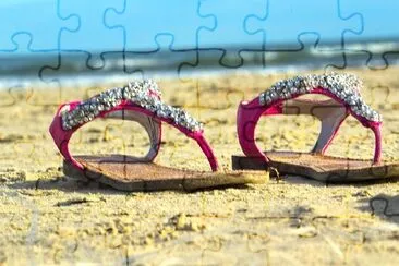 Sandals in the Sand jigsaw puzzle