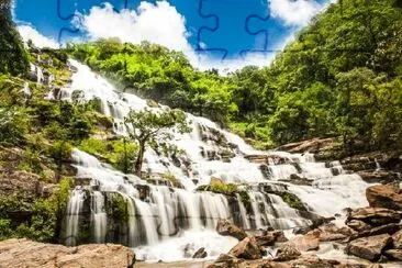 Mae Ya Waterfall Chiang mai Thailand jigsaw puzzle