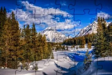 Winter in the Mountains jigsaw puzzle