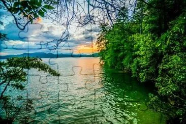 Lake at Sunset jigsaw puzzle