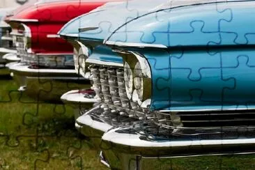 Cars in line jigsaw puzzle